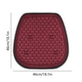 thumbnail image 3 of Breathable Car Seat Cushion 18.11x18.11in | Four-Season Universal Linen Pad with 3D Airflow & Anti-Slip Base (6 Colors 0.88lb)​, 3 of 6
