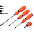 thumbnail image 2 of JIS (Japanese Industrial Standard) Screwdriver 4-Piece Set JIS No. #1, 2, Stubby #2, 3 Cross Point Soft Grip Rubber Handle Made in Japan Full-Size Full Tang Solid Shaft 0159-100/101/102/103, 2 of 7