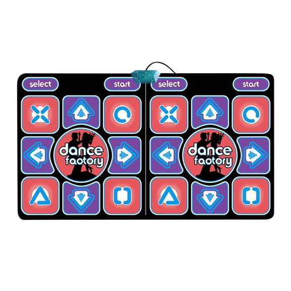 Fridja Double Dance Mat Computer TV Dual Use 3D Dazzling Dance Somatosensory Weight Loss Running Game Dancing Machine