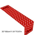 thumbnail image 3 of Linnome Valentine's Day Heart Table Runner Red Rose Printed Dining Room Home Decor Festive Ambience Accent, 3 of 6