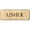 Gold & Black, variant on Usher Contemporary Badge, Gold & Black - Magnetic Back