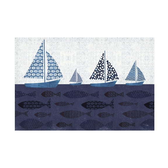 Trademark Fine Art 'Sunday on the Coast VII' Canvas Art by Pela