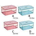 thumbnail image 3 of Car Trunk Storage Box Large Capacity Foldable PP Transparent Organizer Tidying Cargo Case Sundries Closet with Lid Handle, 3 of 9
