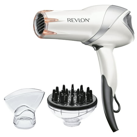 Revlon Fast Style & Shine Infrared Hair Dryer, 1875W, Pearlized (Best Hair Dryer For Blowouts)