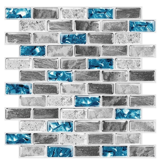 Pegatinas De Azulejos 3D Peel And Stick Autoadhesivo Adhesivo Decorativo Pared Decoración Del Hogar Papel Tapiz Extraíble Para El Hogar Cocina Baño Moyic HA036957-00