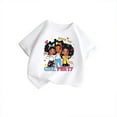 thumbnail image 3 of HNMKIU Hauts Tendance pour Filles T-Shirt Graphique à Col Rond Manches Courtes pour l'Été Tenue Décontractée Designs Confortables, 3 of 5
