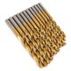 thumbnail image 3 of Juego de 99 brocas helicoidales HSS con revestimiento de titanio para carpintería, kit de 1,5 a 10 mm, 3 of 13