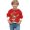 Red, variant on Boys Sweatshirts Boys Girls Christmas Reindeer Crew Neck Long Sleeve Hoodless Sweatshirt Black 4-5 Years