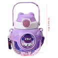 thumbnail image 4 of Huayishang Water Bottle Cute Double Drink Hug Bear Plastic Water Cup Children Portable Cartoon Pot Belly Cup Pc Water Cup, Kitchen Essentials Clearance Sale Pink, 4 of 7