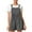 Gray, variant on Diufon Rompers for Women Cute Sleeveless Square Neck Button Short Jumpsuits Solid Color Pleated Overalls