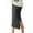 Grey, variant on Sngxgn Women High Waist Swing Midi Long Skirt(Black,M)