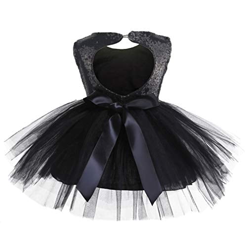 Bebe Robe Noire Fille Tutu Paillettes Robes de Soiree d Anniversaire 4T 5T Walmart