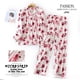 thumbnail image 3 of Conjunto de Pijama de franela de punto para mujer, pantalones largos de manga larga, ropa de dormir cálida para Otoño e Invierno, 3 of 3