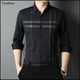 thumbnail image 2 of Camisa de moda 2021 para hombre, de manga larga, para primavera y otoño, camisa fina, ropa de negocios, camisa de caballero a rayas, ropa de estilo inglés para hombre, 2 of 5