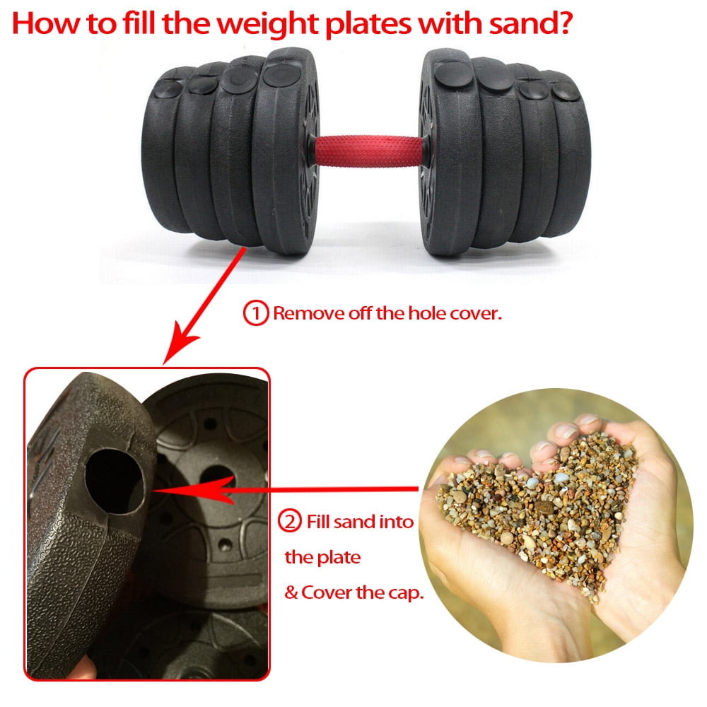 Plastic weights filled with sand deals