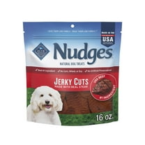 Blue Buffalo Nudges Jerky Cuts Dog Treats Made with Real Steak, 16-oz. Bag