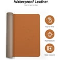 thumbnail image 4 of 23.6" x 13.8" Leather Desk Pad Protector, Office Desk Mat, Large Mouse Pad, Non-Slip PU Leather Desk Blotter, Laptop Desk Pad, Waterproof Desk Writing Pad for Office and Home, 4 of 9