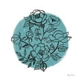 thumbnail image 2 of Zaman, Farida 15x15 Gold Ornate Wood Framed with Double Matting Museum Art Print Titled - Black and White Botanical I, 2 of 4