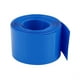 32mm Plat Largeur 2.1M Longueur PVC Thermorétractable Tube Bleu pour 18650 Batteries – image 1 sur 2