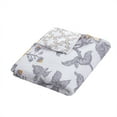 thumbnail image 2 of Levtex Home - Reverie Quilted Throw - Floral - Yellow, Grey, and White - Size (50x60in.) - Reversible - Cotton Fabric, 2 of 3