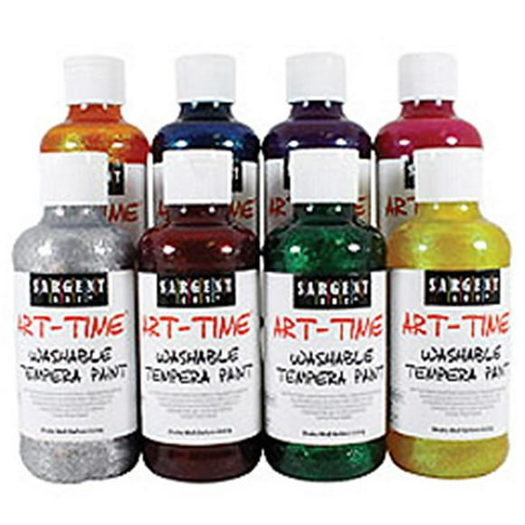 Art Supplies 223942 8 Oz. Washable Glitter Paint - Violet