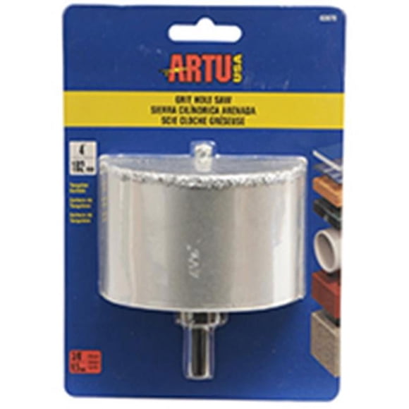 Artu 2870 Hole Saw Tc Grit 4 In. With Arb & Bit