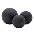 thumbnail image 1 of Sagebrook Home S/3 6/5/4" BEADED ORBS, BLACK, 1 of 2