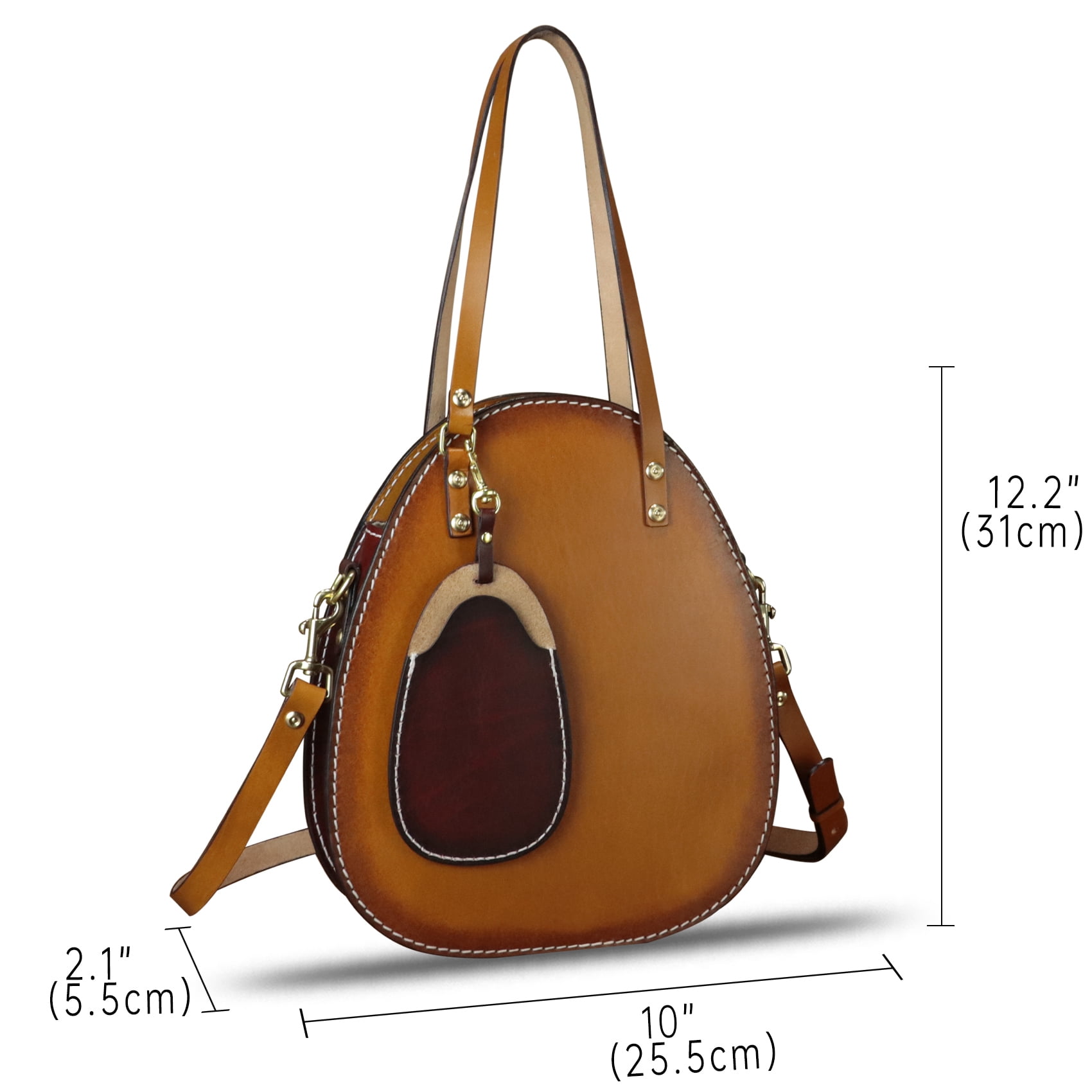 Geniune Leather Women Shoulder Bag Vintage Handbags Tote Crossbody Purses