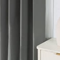 thumbnail image 2 of PHOENIGON Velvet Solid Color Metal Grommets Room Darkening Curtain Panels (Set of 2 ), 2 of 11