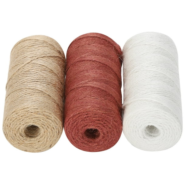 Jute Rope, Braided Jute Twine Twine String Cord 3Pcs For DIY For Gift  Wrapping For Artworks For Crafts 