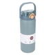 thumbnail image 4 of Botella aislada de 1200 ml con taza térmica de cuerpo recto de acero inoxidable azul con pajita para viajes deportivos, 4 of 10
