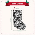 thumbnail image 3 of Uemuo Ying Yang Checkered Print Christmas Stockings, 18inch Xmas Hanging Stocking Decorations for Christmas Party Family Decor, 3 of 7