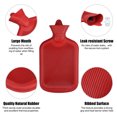 thumbnail image 6 of Hot Water Bottle with Cover, 2L PVC Hot Water Bag for Neck, Shoulder Pain and Hand Feet Warmer, Menstrual Cramps, Hot Compress and Cold Therapy(Deep Grey), 6 of 8