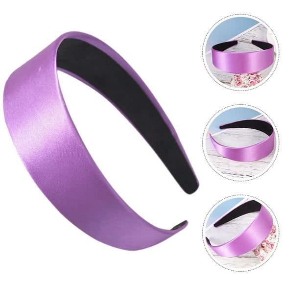 Tineasur Lavender Wide Headband for Women, Stylish Cloth and Plastic Hair Accessory in Purple for Fashion and Decoration