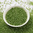 thumbnail image 3 of Cylinder Seed Beads Silver Lined Round Hole Uniform Size Lime Green 2x1.5mm Hole: 0.8mm about 888pcs/10g, 3 of 4