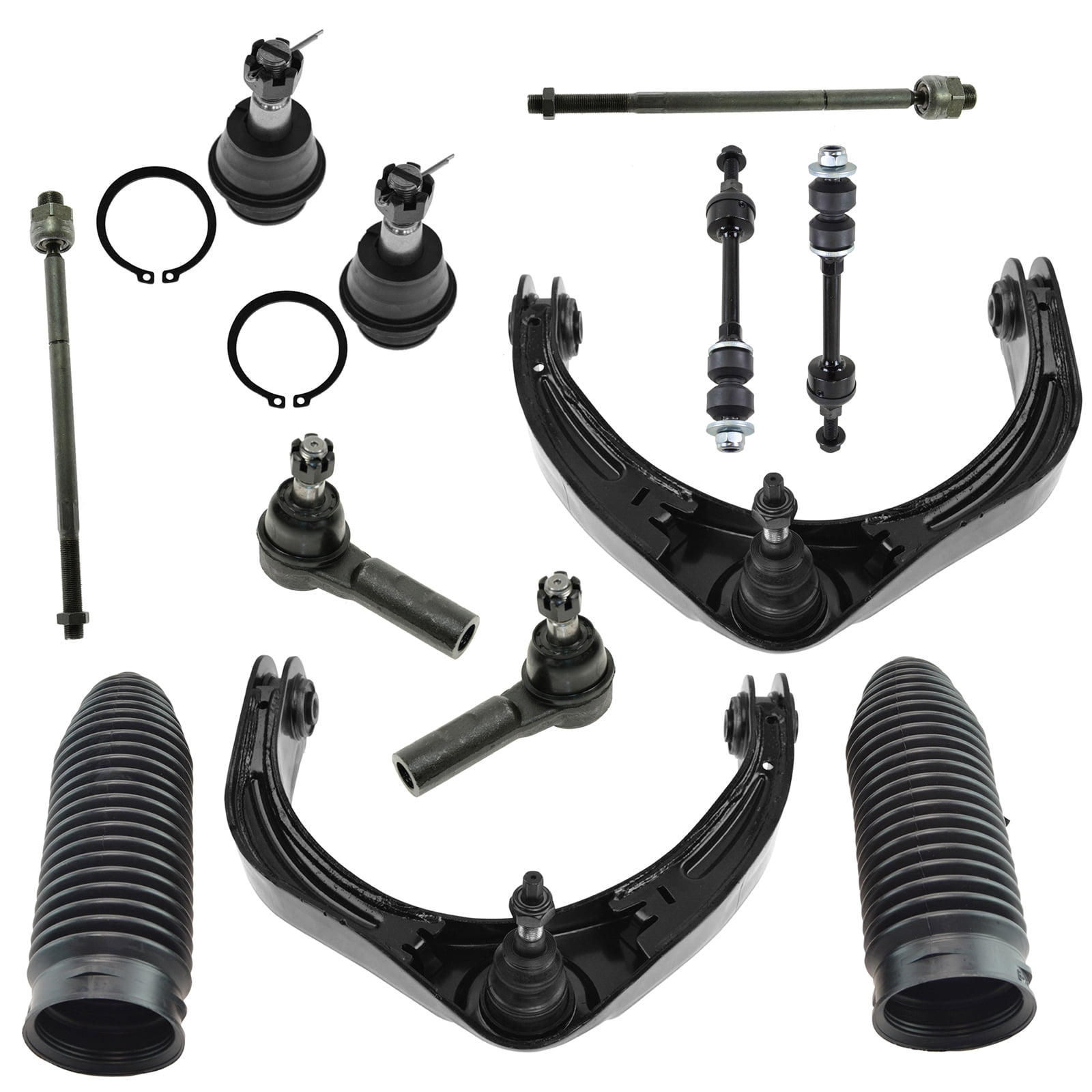10 Pc Kit Ball Joint Tie Rod End Sway Bar Rack Boot for Dodge Ram 1500 2500 3500