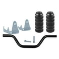 thumbnail image 1 of Pedales de estriberas universales Macarena para motocicleta de aleación de aluminio Negro, 1 of 6