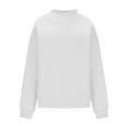 thumbnail image 3 of Tawop Sweatshirts for Women Women Casual Loose Turtleneck Long Sleeve Pullover Blouse Sweatshirt, 3 of 7