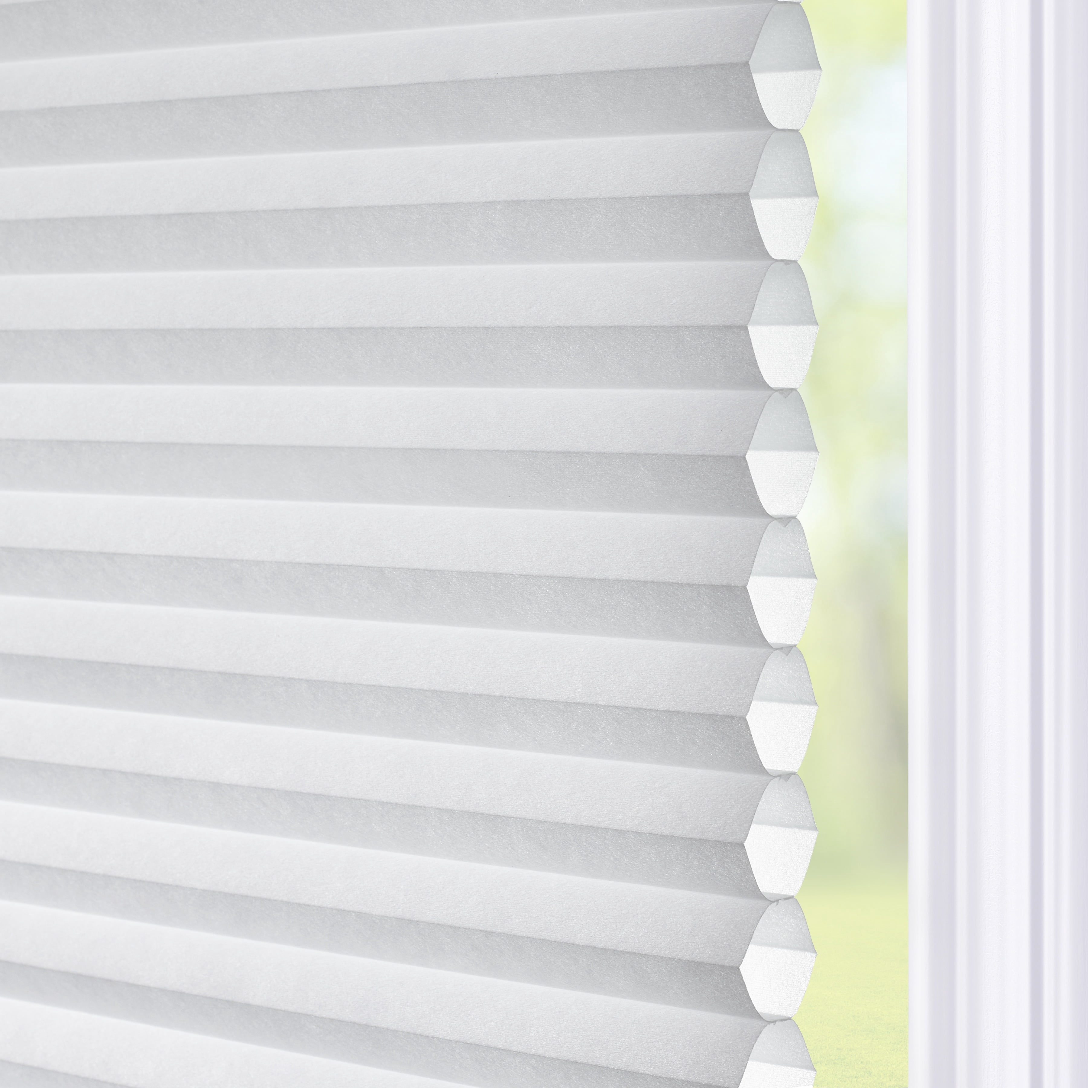 Coverscaped Top-Down Bottom-Up Cellular Shade, Light Filtering White, 28.5x48