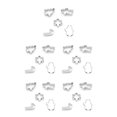 thumbnail image 3 of Bearachild Paquete de 5 moldes para galletas en relieve, molde para galletas, accesorio de cocina A Type2 NO2, 3 of 6