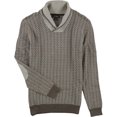 thumbnail image 1 of Tasso Elba Mens Textured Knit Pullover Sweater, Beige, Small, 1 of 2