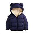 thumbnail image 2 of Winter Infant Kids Baby Girls Boys Coat 3D Ears Hooded Long Sleeve Warm Outfits, 2 of 4
