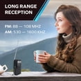 thumbnail image 4 of Coby Cr-203-Blk Pocket Size Am/FM Radio, 4 of 7