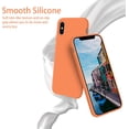 thumbnail image 2 of Liquid Silicone Gel Rubber Full Body Protection Shockproof Case for iPhone Xs/iPhone X，Anti-Scratch&Fingerprint Basic-Cases，Compatible with iPhone X/iPhone Xs 5.8 inch (2018), (Marigold), 2 of 5