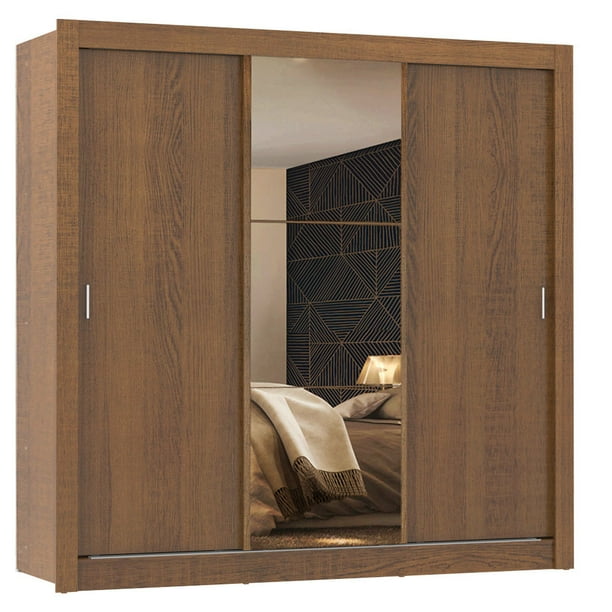 Ropero Closet Madesa Monaco 3 Puertas 1 con Espejo M 10931E