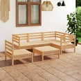thumbnail image 1 of vidaXL 6 Piece Garden Lounge Set Solid Pinewood, 1 of 8
