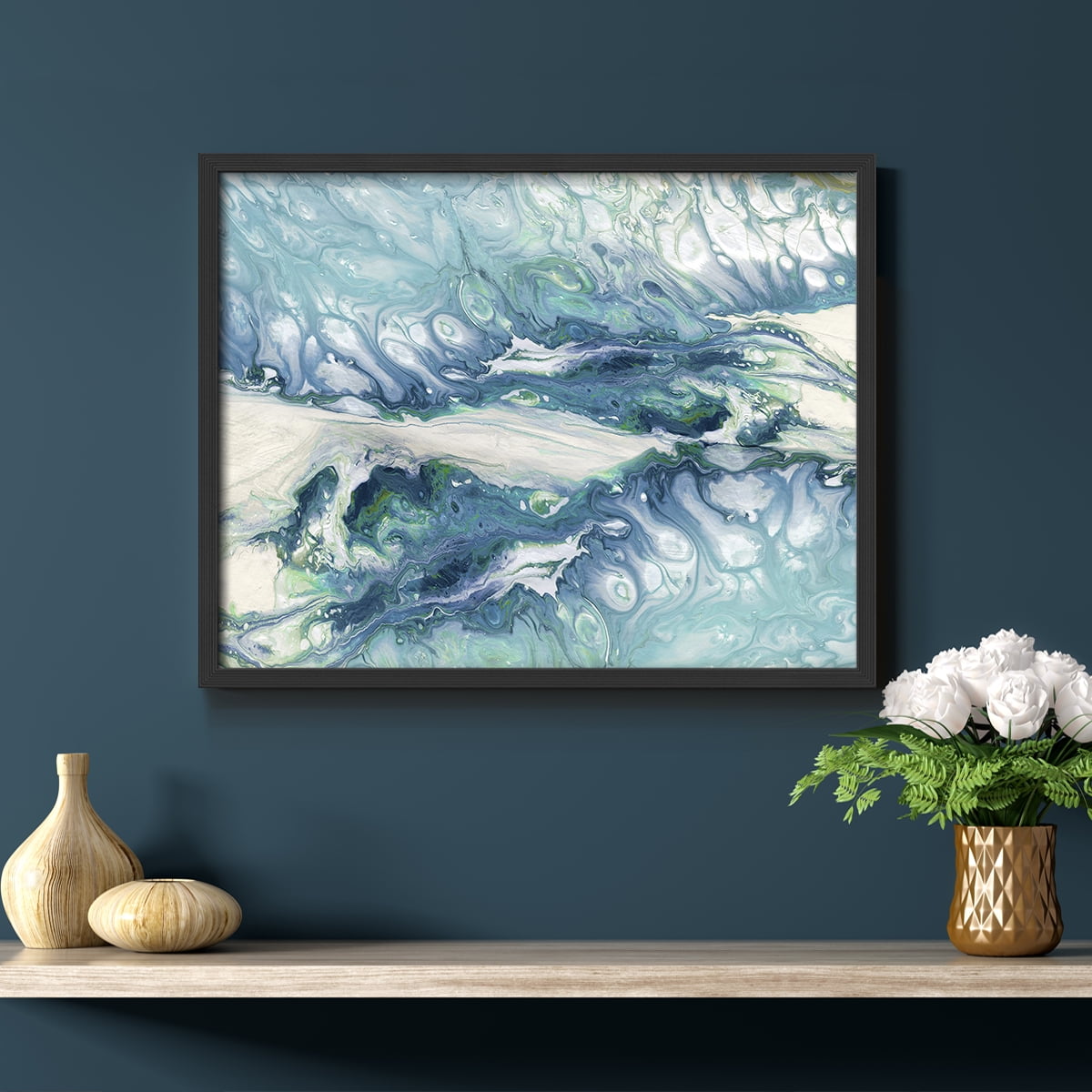 Marble Montage by Carol Robinson - Restickable Framed Giclée Print