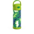 thumbnail image 4 of Thermos Kids Bouteille d'eau isotherme en acier inoxydable avec bec verseur et couvercle, 470 ml, Lightning Bolt, 4 of 5