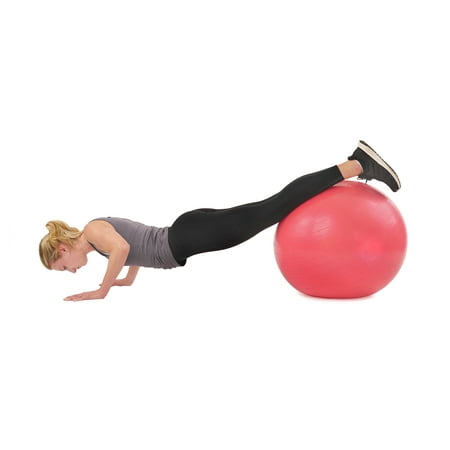 Sunny Health & Fitness Anti-Burst Exercise Gym Ball w/ Pump - (Best Gym Ball Brand In India)