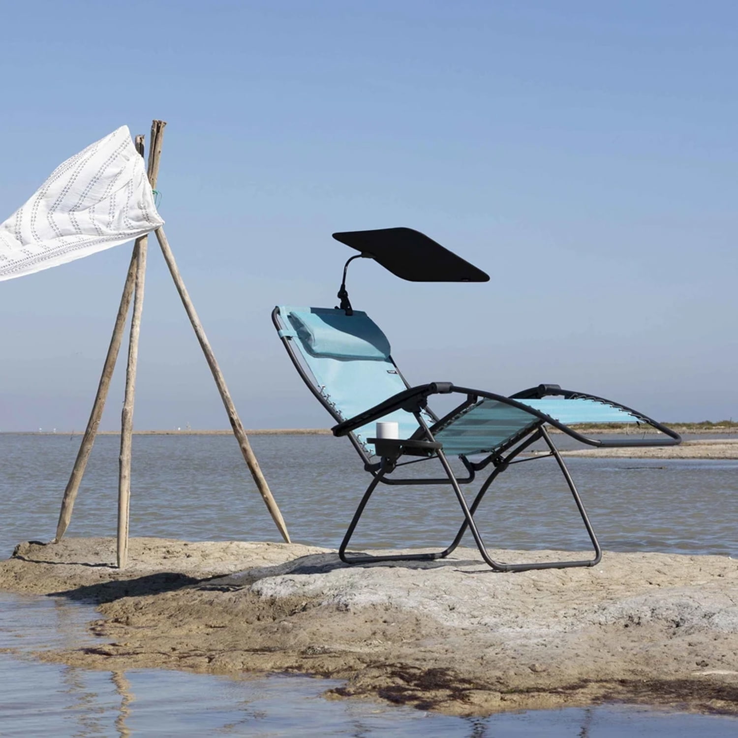 Lafuma Outdoor Zero Gravity Camping Chair Sun Shade Attachment Accessory Noir Walmart